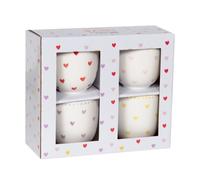 Lot de 4 mugs love 9,6 cm