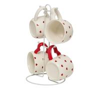 Lot de 4 Mugs sur Rack ""Valentine"" 22 lanc