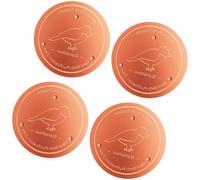 Lot de 4 nettoyants imperméables en bronze pour bol d'eau avec base à 3 | Minimise la durée de vie du balai pendant les périodes avec un effet nettoyant prolongé pour l'eau du jardin