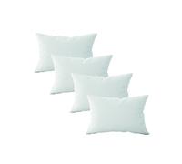 Lot de 4 oreillers, coussins de garnissage - 30 x 50 cm - Blanc - Vivezen