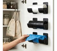 Lot de 4 organiseurs coulissants pour armoire de cuisine, organiseur sous évier, panier coulissant, noir