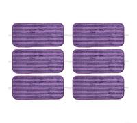 Lot de 4 ou 6 serpillères réutilisables et lavables en microfibre pour balai pour Swiffer Wet Jet Mop Recharges Fournitures de nettoyage ménagers (lot de 6)