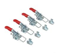 Lot de 4 outils à main de type loquet pour pince à bascule GH-40323 avec capacité de maintien de 163,3 kg avec force de serrage réglable et propriétés pour une utilisation en machine