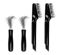 Lot de 4 outils de nettoyage de brosse à cheveux, Outil de nettoyage de brosse à cheveux et peigne,Brosse Nettoyante pour Nettoyer Peignes, pour enlever la poussière, les cheveux