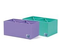 LOT de 4 Oxford Cross Pen Holder 2x4 - Organisateur de stylos - Design en forme de croix - Capacité pour 8 stylos - Idéal pour le bureau G