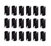 Lot de 4 paires de clips de rechange en ABS pour étagères de poteau de 2,5 cm compatibles avec les types de rack Metro et PriceCostco (25,4 mm)