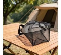 Lot de 4 paniers de plantation pour plantes aquatiques en maille avec poignées pour nénuphars, lotus, marais (carrés)