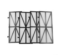 Lot de 4 panneaux filtrants de rechange pour nettoyeur de piscine Dolphin - Plaques frontales ultra fines pour dx3 et dx4 - Pièces lavables en maille fine - 18 x 28 cm