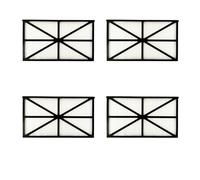 Lot de 4 Panneaux Filtres pour Robot Tiger Shark - RCX70101PAK2 - Noir