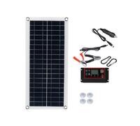 Lot de 4 panneaux solaires 1000 W 18 V - Panneau solaire portable étanche avec contrôleur pour camping-cars, véhicules, caravanes