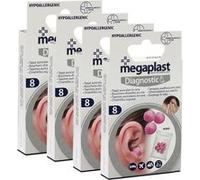 Lot de 4 paquet de 8 bouchons d'oreille jetables en cire , bouchon d'oreille antibruit moulable de diagnostic, réduction du bruit -JUANIO- Rose G