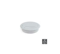 Lot de 4 passe-câbles D. 80 mm pour encastrer en plastique gris - 3196421