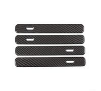 Lot de 4 patchs en fibre de carbone pour poignée de porte | pour Range For Rover Velar 2017-2020 | Autocollant de décoration intérieure ABS de haute qualité pour améliorer le style des rayures