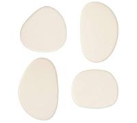 Atmosphera - Patères organiques Karen - Lot de 4 - Blanc ivoire - l7 10cm