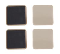 Lot de 4 patins autocollants pour meubles Beige 89 mm | Convient pour les moquettes et les planchers en bois dur. Protège les sols. Installation rapide. Support de charge lourde.