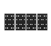 Lot de 4 patins de ponçage en mousse de 80 x 133 mm avec crochet et boucle - Tampons de ponçage doux pour ponceuse Festool RTS 400, RS 400, RTSC 400