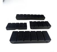 Lot de 4 patins de ponçage incurvés réglables en polyuréthane avec tige souple pour carrosserie de voiture, concaves convexes pour polissage de surface, outils à main pour mastic de voiture et papier