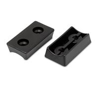 Lot de 4 patins de protection pour tubes ronds, plastique, noir (18, 18-22 mm, noir)