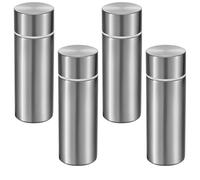 Lot de 4 petites bouteilles isothermes de 120 ml en acier inoxydable pour la maison, l'école, le bureau, le camping