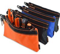 Lot de 4 petites pochettes à outils, pochettes à outils robustes, pochettes à outils d'électricien, pochettes à outils avec clip, pochette à outils d'électricien, petit sac à outils, petit sac à