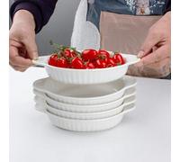 Lot de 4 petits moules à cuisson - petits ramequins en céramique pour le four - parfaits pour les soufflés, les crèmes brûlées, les lasagnes et le tiramisu
