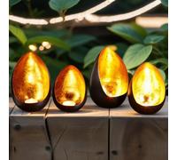 Lot de 4 photophores orientaux Namik en métal noir 17 cm