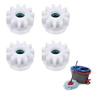 Lot de 4 pièces de rechange pour balai rotatif - Pignons d'engrenage à roulement d'embrayage compatibles avec O-Cedar, Vileda et plus encore - Réparation de pédale de roulement unidirectionnelle pour