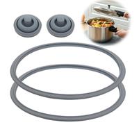 Lot de 4 pièces de rechange pour cocotte-minute, compatible avec [marque/modèle], comprenant : 2 joints d'étanchéité de 22 cm de diamètre, 2 joints d'étanchéité de valve de 3 cm de diamètre, un joint 