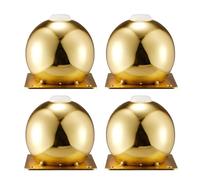 Lot de 4 pieds de canapé ronds modernes en métal de 12 cm, pieds de meubles de rechange pour armoires, tables et bureaux, design élégant (D : 8 cm)