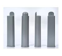 Lot de 4 pieds de lit pour cadres métal pliable 20 lattes et 3 zones--