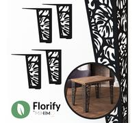 Lot de 4 Pieds de Meuble Florify 15cm pour Commode Monstera Deliciosa