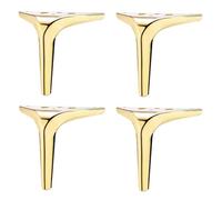Lot de 4 pieds de meubles modernes en métal de 17,8 cm, supports de rechange pour canapés, tables basses, commodes et armoires - Élégants, durables, faciles à installer