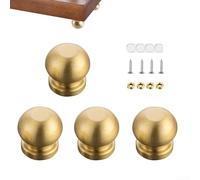 Lot de 4 pieds de planche en laiton, rehausseurs robustes pour planches à découper et plateaux de service, pour une installation facile pour stabilisateur avec matériel de montage