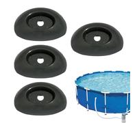 Lot de 4 pieds de support pour pieds de piscine hors sol compatibles avec Power Steel Brown Series Round Pool Parts