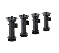 Lot de 4 pieds plastique à visser, H.150 mm