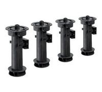 Lot de 4 pieds plastique à visser, H.150 mm G