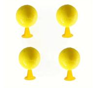 Lot de 4 pièges à Mouches de Fruits Jaunes Boules d'insectes collantes, Naturel et écologique piège à Mouches de Fruits, Fourmis, moustiques et araignées