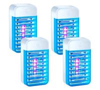 Lot de 4 pièges à moustiques électriques anti-moustiques - Piège à insectes UV - Piège à mouches d'intérieur pour chambre à coucher, bureau, cuisine - Pour mouches, moustiques, mites