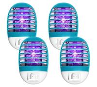 Lot de 4 pièges à moustiques électriques pour chambre à coucher, bureau, cuisine - Piège à moustiques UV - Pour chambre à coucher, bureau, cuisine - Pour mouches, moustiques, mites