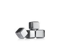 Lot de 4 pierres à Whisky - - Argent / Métallique - Acier Inoxydable (inox)