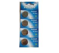 Lot de 4 PILES 3V Lithium CR2016 EUNICELL