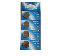 Lot de 4 PILES 3V Lithium CR2016 EUNICELL