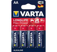 Lot de 4 piles alcaline VARTA Longlife Max Power AA/LR06