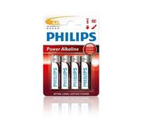 Lot de 4 piles alcalines aa philips lr6p4b/05/ 1,5v/.