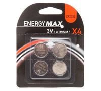 Lot de 4 piles boutons lithium CR2032 avec - 5five