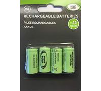 Lot de 4 Piles Rechargeables Ni-MH 2/3 AA 200mAh 1.2V Pour Produits Solaires