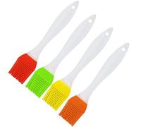 Lot de 4 pinceaux à pâtisserie en silicone résistants à la chaleur, adaptés pour les barbecues, les pâtisseries, les mélanges alimentaires, la pâtisserie et la cuisine