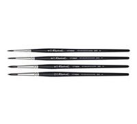 Lot De 4 Pinceaux Ronds Softaqua Raphaël N°4,6,8 Et 10 Petit-Gris Série 845