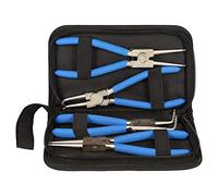Lot de 4 Pinces à Circlips, Multifonction Pinces pour le Démontage avec Poignées Antidérapantes Pince Courbée Pince Droite Pour Circlips Externes Et Internes 175 mm