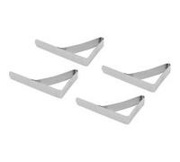 Lot de 4 pinces à nappe HobbyTech Inox
